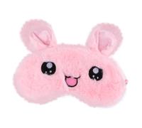 BCOATH 1pieza Antifaz De Sueño De Conejo De Cuento Ligera y Cómoda Para Dormir Diseño De Peluche Para Viajes y Relajación Sin Bolsa De Hielo Rosa