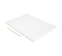 BCOATH 2 Juegos Regla Plantilla Lineal Espaciado Regla Multiusos para Exámenes y Planificación Guía Escritura Caligrafía Portátil