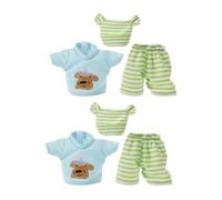 BCOATH 2 Juegos Ropa Muñeca Algodón Suave Sudadera y Pantalones Cortos Conjunto Accesorios Imaginativo Infantil