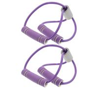 BCOATH 2 Piezas Bandas de Resistencia Planas Forma con Asas Antideslizantes para Entrenamiento de Pilates y Yoga Set de Unidades para Ejercicios Casa para Principiantes y Recuperación