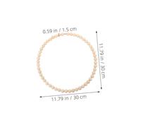 BCOATH 2 piezas Kit de Aros Metálicos Resistentes para Manualidades DIY con Cuentas de Madera Decorativa para Puerta y Proyectos Creativos Fiestas y Hogar