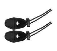 BCOATH 2 Piezas Protector de Dedos para Recurvo de Cuero Negro para Tiro | Competición al Aire Libre, Equipo Profesional, Portátil y Ligero, Protección contra Roce de Cuerda