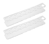 BCOATH 2 Piezas Unidades Soporte Acrílico Ranuras para Frascos Organizador Refrigerador para Insulina y Péptidos Soporte Pequeño para Botellas Exhibidor Resistente para Diabetes y