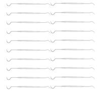 BCOATH 20 Agujas de Crochet de Doble Punta para Cuentas, Plástico y Metal, Fáciles de Usar para Principiantes y Aficionados en Manualidades y Bisutería
