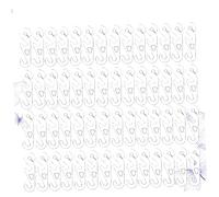 BCOATH 200piezas Ganchos Ajustables Para Soporte Antideslizante Para Orejas Conectores De Extensión De Compatible Para Actividades Al Aire Blanco