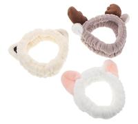 BCOATH 3 Diademas Suaves Orejas de Gato para Niñas y Mujeres, Ideales para Lavado Facial y Cuidado Cutáneo, Hechas de Tela Cómoda y Versátil para Spa
