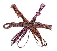 BCOATH 3 Pares de Cordones de Leopardo para Zapatos Planos y Zapatillas Deportivas, Poliéster Resistente, Estilo Clásico y Elegante, Accesorios para Mujeres