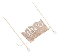 BCOATH 3 Piezas Banderín para Pastel de Primer Cumpleaños Hecho Mano Decoración Reutilizable para Fiesta Señal de Pastel Feliz Cumpleaños Fácil Instalación Adorno Único para Celebración