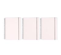 BCOATH 3 Piezas Cuaderno de Espiral Lateral A6 Papel Blanco, Libreta Portátil para Estudiantes, Adecuado para Escribir Diarios Vida Diaria