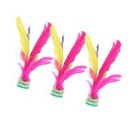 BCOATH 3 Piezas Jianzi Chino Colorido de Volante de Pluma para Deporte de Entrenamiento Indoor y Outdoor