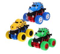 BCOATH 3 Piezas Juguetes de Coches Todoterreno Inerciales para Modelos Resistentes sin Pilas Colores Vivos para Estimular Creatividad y Coordinación Pack de Unidades