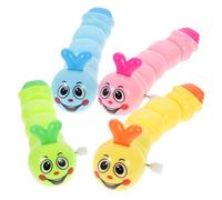 BCOATH 4 Juguetes de Oruga Material Abs Mecanismo de Relojería para Niños y Comunicación Padre-Hijo Fácil de Agarrar Color Aleatorio Adecuado para Festivales y Cumpleaños
