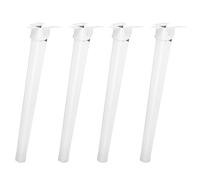 BCOATH 4 Patas Metálicas Plegables para Mesa de Cama, Fáciles de Instalar, 28cm de Altura, Ideales para Uso Hogar y Mesas Pequeñas