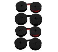 BCOATH 4 Piezas Cinta para Máquina de Escribir Vintage Compatible Doble Color Rojo y Negro Base Nylon Resistente Fácil Instalación y Reemplazo