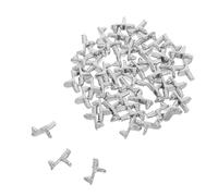 BCOATH 50 Piezas de Clavijas de Soporte para Estantes de Muebles de Aleación de Zinc, Clips para Armarios y Armarios, Soporte Versátil para Estantes en Cocina y Espacio Living