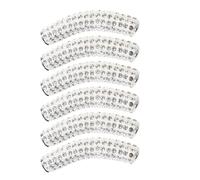BCOATH 6 Hebillas Accesorio Adecuado para Personalizar y Sujetar Cordones Estilo para Cordones de Zapatos de Metal Plata, Ligeras y Compactas