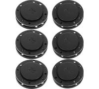 BCOATH 6 Pares de Cierres Magnéticos Invisibles para Coser, Botones de Presión Negros de 2,2 Cm de Diámetro, para Abrigos y Chaquetas, Accesorios de Costura DIY 8 Agujeros