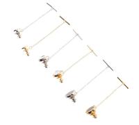 BCOATH 6 Piezas Clip para Hombre de Cobre con Cadena Redonda Elegante que Previene Movimientos No para Atuendo Semiformal y Formal