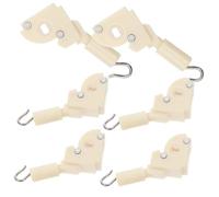 BCOATH 6 Piezas Kit Ganchos de Control para Persianas Horizontales Mecanismo de Inclinación Práctico y Estable Fácil Instalación Compatible con Varillas de Cortinas Beige