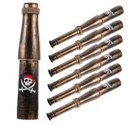 BCOATH 6 Piezas Telescopio De Adolescentes Disfraz De Capitán Pirata Monocular Pirata Mini Telescopios Juguetes Telescopios Fiesta Tema Pirata Fuente Pirata Regalo El Plastico Cosplay