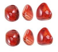 BCOATH 6piezas Ágata Sardónice Natural Piedras De Sanación Irregulares Para Manualidades Decoración y