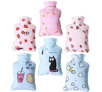 BCOATH 6piezas Bolsas De Agua Caliente Pequeñas Cartoon Mini Calentadores De Manos Cómodos y Seguros Para Invierno