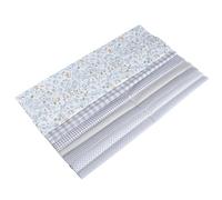 BCOATH 7 Hojas de Tela de Algodón para Patchwork Diseño de Pequeñas Flores, Forma Cuadrada 50x50 Cm, Fácil de Doblar y Aplicar para Costura DIY