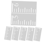 BCOATH 7piezas Plantilla De Regla De Crecimiento Infantil De Medidor De Altura De Plástico Reutilizable Para Decoración De Pared y Para Registrar El Crecimiento Infantil Casa