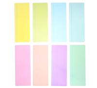 BCOATH 8 piezas Tiras de Lectura Guiada para Estudiantes de Plástico Transparente con Líneas Horizontales Marcadores Coloridos para Mejorar la Concentración y Seguimiento Libros y Textos