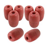 BCOATH 8piezas Flotadores de Pesca de PVC Rojo Estructura Hidrodinámica y Resistencia UV para Redes de Pesca y Operaciones en Agua Salada
