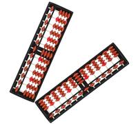 BCOATH Ábaco Educativo Infantil 13 Barras 5 Cuentas Plástico Marrón 2 Unidades para Estudiantes Cálculo Mental y Aprendizaje Matemáticas Jardín de Infancia