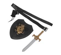 BCOATH Accesorios de Espada y Escudo Medieval para Hombre con Diseño Resistente y Fácil de Combinar, Ideales para Ferias Renacentistas y Fiestas de Carnaval
