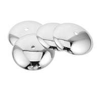 BCOATH Accesorios para Lámparas de Techo Redondos de Metal Plata, 4 Piezas, Diseño Moderno y Retro, Fácil Reemplazo para Luces Colgantes y Candelabros