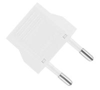 BCOATH Adaptador Enchufe Europeo a Americano 6A Blanco Resistente para Equipos Eléctricos en Viajes por Europa Compatible AC220V Portátil