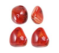 BCOATH Ágata Natural Sardónice Pulida 4 Piezas Tamaño Mediano 3-4 Cm Piedras Curativas Lisas Para Meditación y Relajación Uso Decorativo y Terapéutico