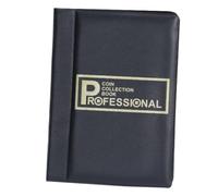 BCOATH Álbum de Colección de Monedas 120 Bolsillos Verticales, Funda PVC Transparente para Almacenamiento de Monedas, Organizador para Coleccionistas y Obsequio para Aficionados