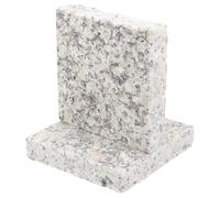 BCOATH Alfombrilla Refrescante de Granito para Mascotas Pequeñas 2 Piezas 9x9 Cm, Losa de Mármol para Hámster Pequeño, Conejos y Cobayas, Diseño Portátil para Verano y Refrigeración