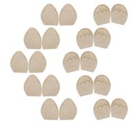 BCOATH Almohadillas para Zapatos Beige de Esponja 10 Pares para Mejorar Estabilidad y Evitar Deslizamiento Ajuste en Punteras Delanteras