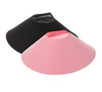 BCOATH Anillo de Cuello Antimordeduras para Aves, 2 Piezas de Gamuza | Anillo Protector para Loros y Agapornis, Ligero y Anti Picoteo, Rosa o Negro, Recuperación tras Aseo