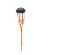 BCOATH Antorcha Solar de Bambú para Jardín y Exterior, Ligera y Compacta 12 Led, Batería de 600mah, Diseño Creativo y Elegante para Decoración Paisajística
