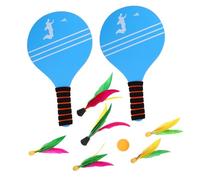 BCOATH Bádminton Infantil Portátil con Raquetas de Duraderas y Volante de Mano Colores Vibrantes para Playa Interior y Exterior Fomenta la Interacción Familiar y Aprendizaje Deportivo