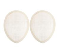 BCOATH Base de Sombrero de Lino Blanco Forma de Lágrima, 2piezas, Base Estable y Transpirable para Tocados DIY y Accesorios de Fiesta