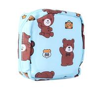 BCOATH Bolsa De Almacenamiento Toallas Sanitarias Neceser Compresas Mujer Porta Toallas Estampado Animal Compacto