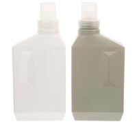 BCOATH Botellas de Lavandería de Pe 1000 Ml, Botellas Multipropósito Portátiles para Gel, Champú y Detergente, Pack de 2 Unidades para Uso Doméstico