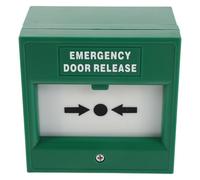 BCOATH Botón de Alarma Manual Verde de Plástico Control Manual Mejorado y Resistencia al Desgaste para Oficina y Hogar, Cumple Normas de Seguridad contra Incendios
