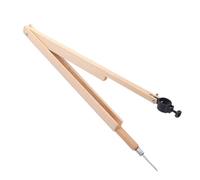 BCOATH Brújula de Madera Beige para Enseñanza de Matemáticas, Herramienta Firme y Fácil de Usar, Adecuado para Pizarra y Aplicaciones Profesionales