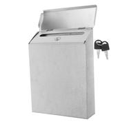 BCOATH Buzón de Pared Rústico con Cerradura para Colecta Benéfica y Almacenamiento Seguro de Correspondencia Caja de Sugerencias de Hierro para Oficina y Exterior