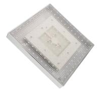 BCOATH Cabezal de Ducha Cuadrado de 8 Pulgadas Cambio de Color, Luz LED Incorporada y Rociador de Techo Abs para Baño Hogar