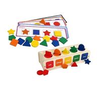 BCOATH Caja de Clasificación de Formas de Madera para Juguete Sensorial Educativo para Bebés y Preescolares Diseño Colorido y Duradero para Desarrollo de Coordinación y Pensamiento