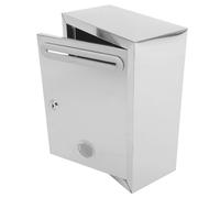 BCOATH Caja de Metálica con Cerradura para Montaje Pared Caja de Donaciones y Resistente de Acero Inoxidable Buzón Multifuncional para Cartas y Quejas Mediana y Fácil Instalación